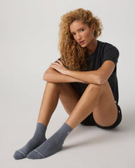 Quarter Crew V1 Sock Slate Blue Crew Socks | Vuori For sale
