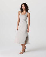 Halo Racerback Dress Ecru Heather | Vuori Clothing
