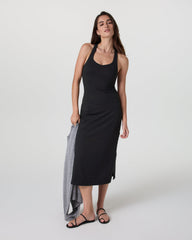 Halo Racerback Dress Solid Black | Vuori Online