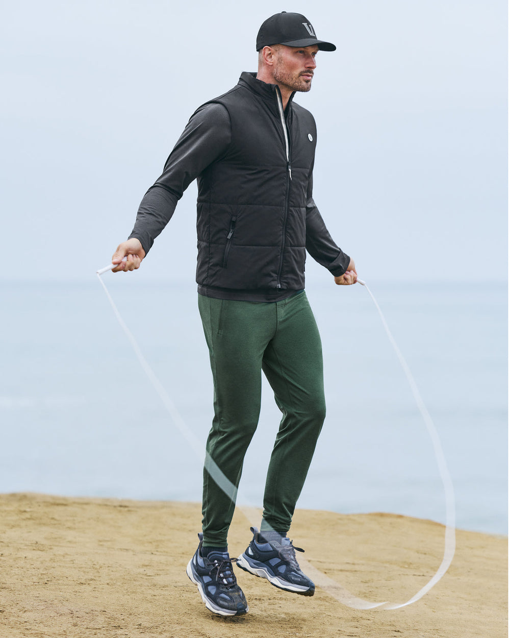Ponto Performance Jogger Men's Spruce Heather Pant | Vuori Clothing