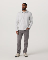 Benton Stretch Twill Pant Athletic Slim Fit 30" Cavern Grey | Vuori