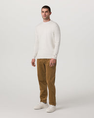 Optimist Elastic Waist Pant Classic Fit Men's Rum Pants | Vuori US