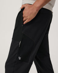 Sunday Mixed Media Jogger 28" Men's Black Joggers | Vuori Clothing