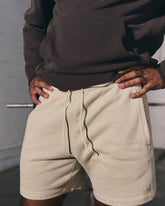Cypress Vintage Short 7" Men's Buttermilk Heather Shorts | Vuori Outlet
