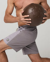 Kore Short Lined 7" Men's Shorts in Cinder Color Block | Vuori Outlet