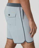 Cruise Boardshort 7" Men's Blue Haze Linen Swim Shorts | Vuori Sale