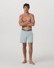 Cruise Boardshort 7" Men's Blue Haze Linen Swim Shorts | Vuori Sale