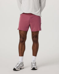 Qualify Short Lined 5" Men's Berry Performance Shorts | Vuori Discount