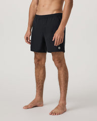 Maverick Volley Short Lined Men's Black Swim Shorts | Vuori Online