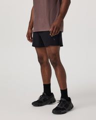 Qualify Short Lined 5" Men's Black Performance Shorts | Vuori US