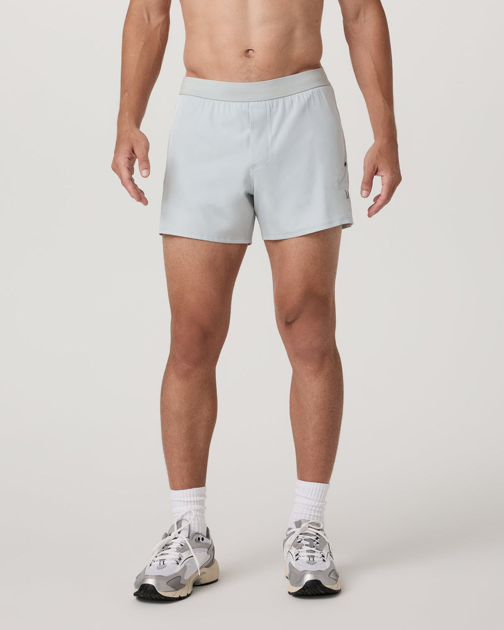 Qualify Short Lined 5" Men's Sky Grey Training Shorts | Vuori On sale