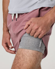 Kore Short Lined 5" Men's Summer Red Shorts | Vuori For sale