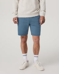 Coronado Short 8" Men's Pool Blue Heather Lounge Short | Vuori
