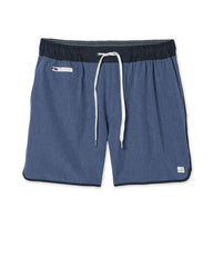 Banks Short 5" Azure Linen Texture | Vuori On sale