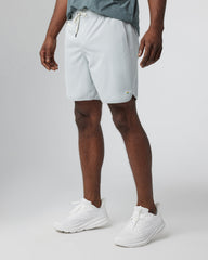 Banks Short Sky Grey Linen Texture Active Shorts | Vuori Online