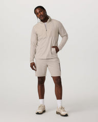 Sunday Performance Short 8" Men's Toast Heather Shorts | Vuori