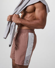 Kore Short X2 Lined Classic Fit 7" Sedona Brown/Salt/Amethyst Grey | Vuori On sale