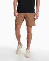 Meta Short Camel Brown Relaxed Fit Chino Shorts | Vuori US