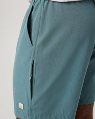 Banks Session Short Unlined 7" Bluegrass Linen Texture | Vuori Online