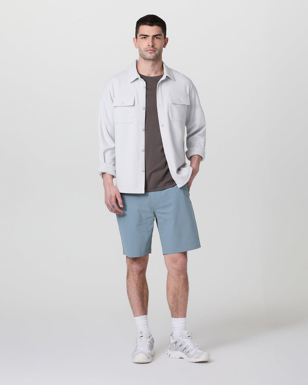 Meta Short 8" Dusty Blue Chino Shorts | Vuori On sale