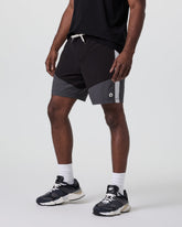 Kore Short X1 Lined Classic Fit 7" Black/Dark Pewter/Salt | Vuori US