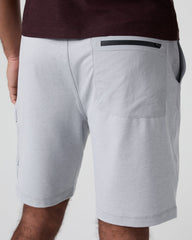 Sunday Performance Utility Short Classic Fit 8" Platinum Heather | Vuori