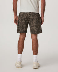 Banks Session Short Unlined 7" Root Earth Linen Texture | Vuori Online