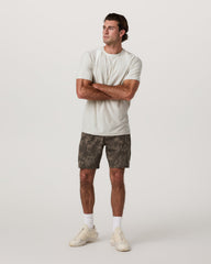 Banks Session Short Unlined 7" Root Earth Linen Texture | Vuori Online