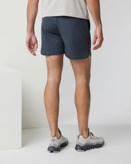 Banks Short 5" Navy Linen Texture Athletic Shorts | Vuori On sale