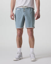 Banks Short Dusty Blue Slub Stripe Athletic Shorts | Vuori Discount
