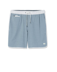 Banks Short Dusty Blue Slub Stripe Athletic Shorts | Vuori Discount