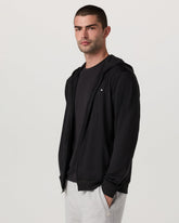 Ponto Full Zip Hoodie Men's Black Heather Hoodie | Vuori Sale
