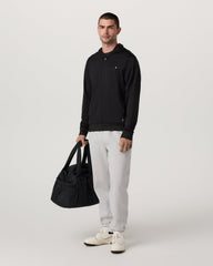 Ponto Full Zip Hoodie Men's Black Heather Hoodie | Vuori Sale