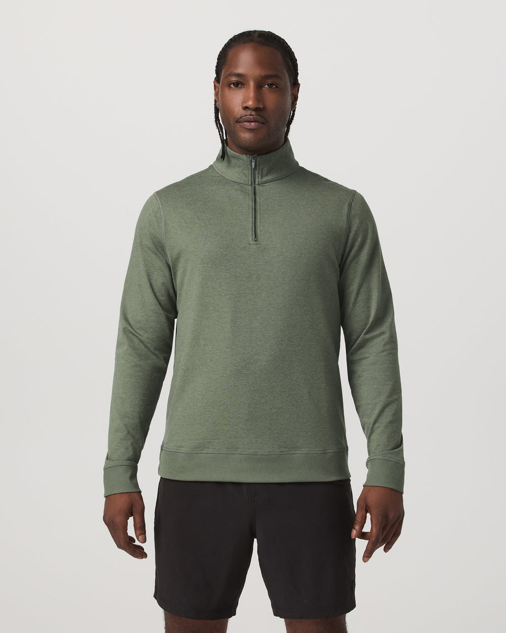 Coronado Half Zip Men's Light Oregano Heather Pullover | Vuori On sale