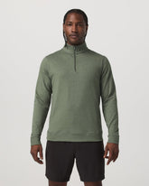 Coronado Half Zip Men's Light Oregano Heather Pullover | Vuori On sale