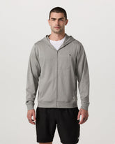 Ponto Full Zip Hoodie Men's Driftwood Heather Hoodie | Vuori Online