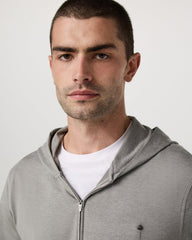 Ponto Full Zip Hoodie Men's Driftwood Heather Hoodie | Vuori Online