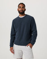 Beach Fleece Crew Men's Ink Heather Crewneck | Vuori Outlet