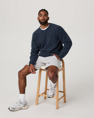 Beach Fleece Crew Men's Ink Heather Crewneck | Vuori Outlet