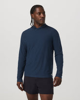 Strato Tech Hoodie Men's Navy Workout Hoodie | Vuori US