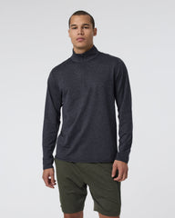 Ponto Half Zip Mock Neck Charcoal Heather | Vuori Clothing
