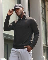Coronado Half Zip Black Heather | Vuori Outlet