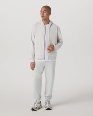 Coronado Full Zip Hoodie 2.0 Men's Salt Heather Jacket | Vuori Clothing