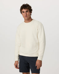 Beach Fleece Crew Men's Bone Heather Crewneck | Vuori