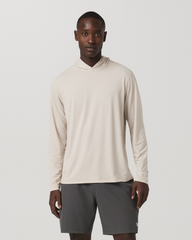 Men's Long Sleeve Everyday Fitness Hoodie Oatmeal Heather | Vuori Discount