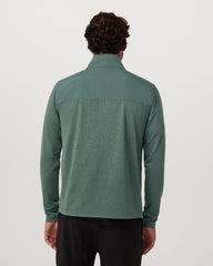 Sunday Element 1/2 Zip Agate Green Heather Pullover | Vuori On sale