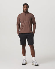 Sunday Element Half Zip Men's Sable Heather Layer | Vuori Clothing