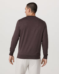 Ponto Performance Crew Men's Sangria Heather Crew Neck | Vuori For sale