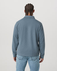 Long Sleeve Waffle Polo Men's Abyss Polo Shirt | Vuori Discount