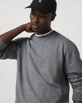 Cypress Vintage Crew Men's Heather Grey Fleece Pullover | Vuori Online